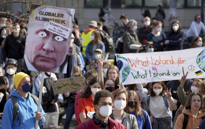 Activists stage global climate protest, slam Ukraine war