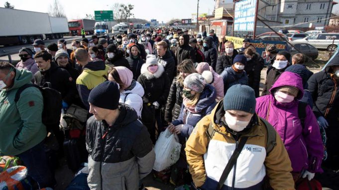 Refugee exodus reaches 2.8 million as Russian strikes hit west Ukraine