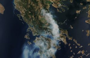 Greece Wildfires Kill 28 as Heatwave Fuels Blazes Firefighters battling a large wildfire on the Greek island of Rhodes as flames approach seaside resorts
