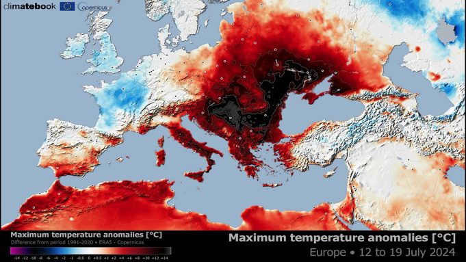 2024 Europe Heatwave Temperature Records