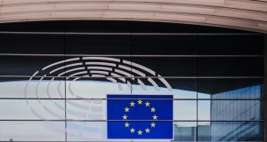 EU Centrists Win Vote but Far-Right Surges European Parliament chamber in Brussels with lawmakers seated during a session