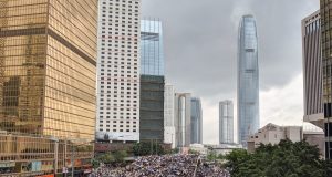 Coronavirus Hits Hong Kong Economy Harder Than Protests Hong Kong retail stores with closed signs and empty streets during the coronavirus outbreak