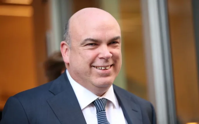 British tech tycoon Mike Lynch leaves Westminster Magistrates' Court after posting £10 million bail