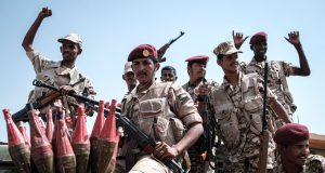 RSF and SAF forces engage in urban combat near Khartoum International Airport amid the civil war.