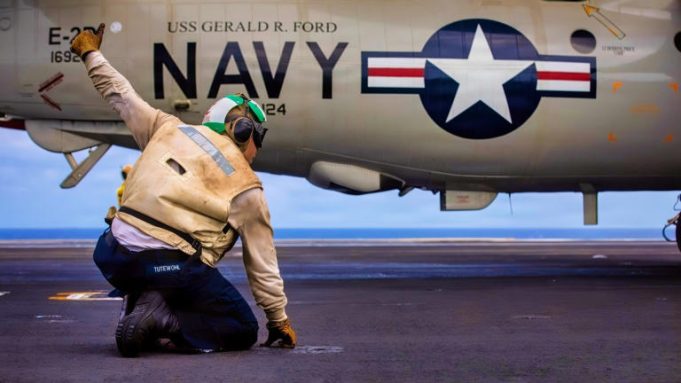 U S Navy Aircraft Carrier Flight Deck