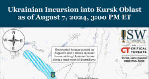 Ukraine Forces Seize 1,000 km2 in Kursk Oblast Incursion Ukrainian armored vehicles move through open fields under smoke plumes during the Kursk border incursion.